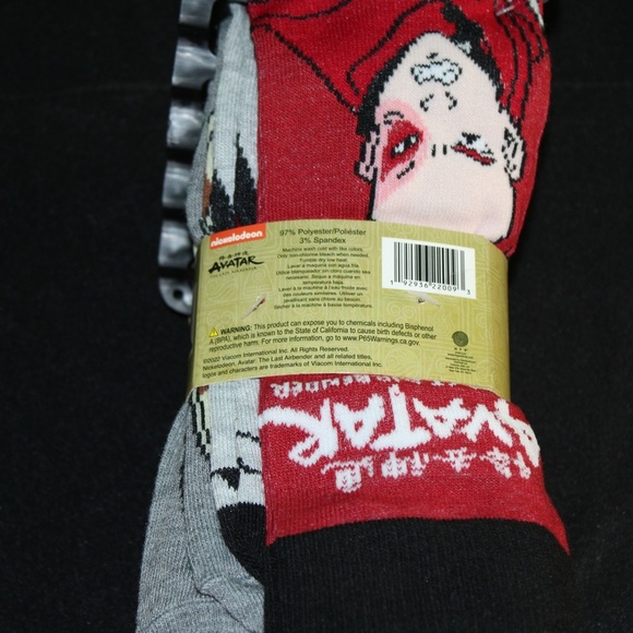 Avatar The‎ Last Airbender Casual Crew Socks - Picture 3 of 4